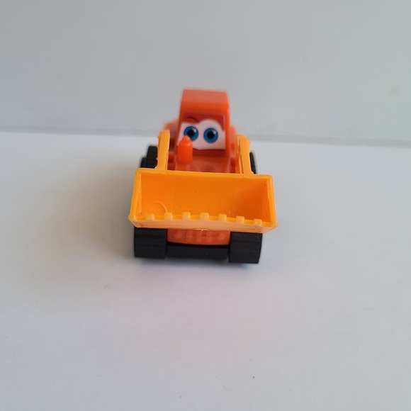 5/$12 Sanlebi Toy Orange Mini Vehicle Pull Back & Go Construction Plow Eyes 2.5" - Picture 3 of 10